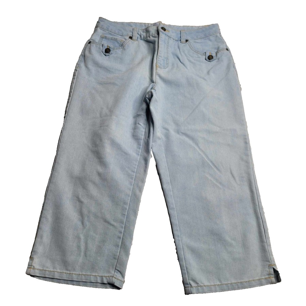 Kim Rogers Light Wash Denim Capris Women's 10